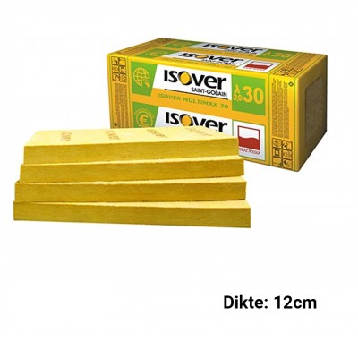 Glaswol Isover Multimax 30 1350x600x120mm Rd: 4,00 4pl/pak (=3,24 m²)