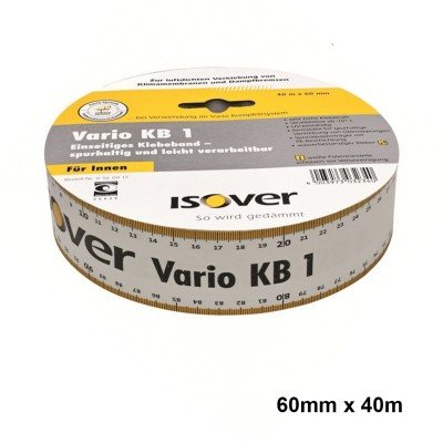 1x Isover Vario KB1 Eenzijdige Kleefband 60mmx40m