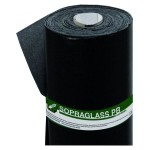 Sopraglass PB V3 TF - onderlaag/dampremmende laag - Talk(T)/folie(F) - zwart - 3mm dik - 10 m²/rol 